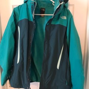 North Face double layer winter coat